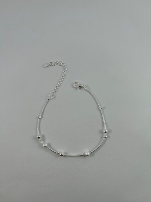 Pulsera Cola de ratón de plata de ley